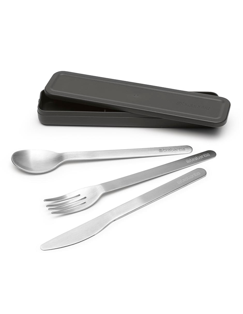 Set cubiertos Make & Take de acero inoxidable 3 piezas 6