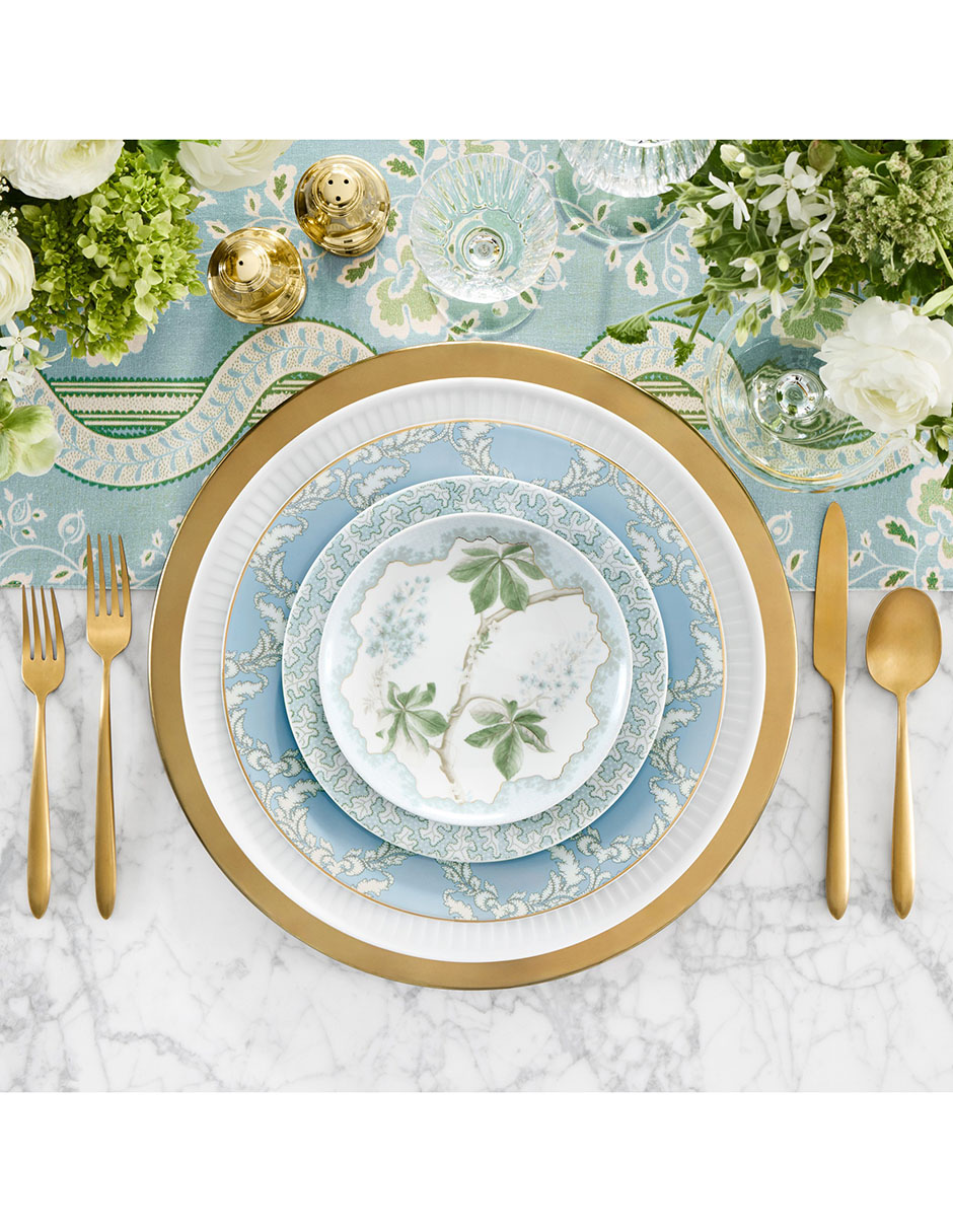 Set platos botana Sanderson de porcelana 4 piezas 2
