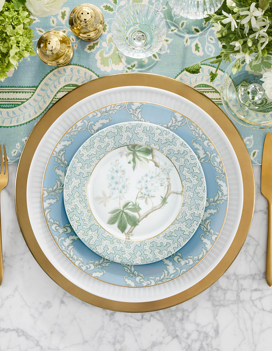 Set platos ensalada Sanderson de porcelana 4 piezas 2