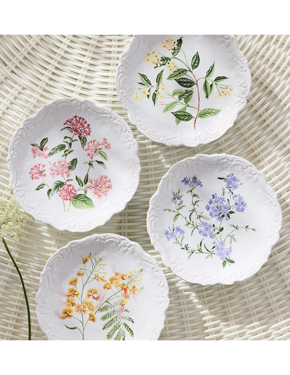 Set platos ensalada de porcelana 4 piezas 3