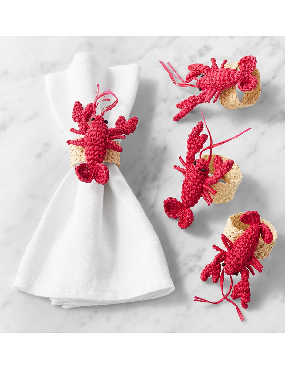 Set aro servilleta Figural Lobster