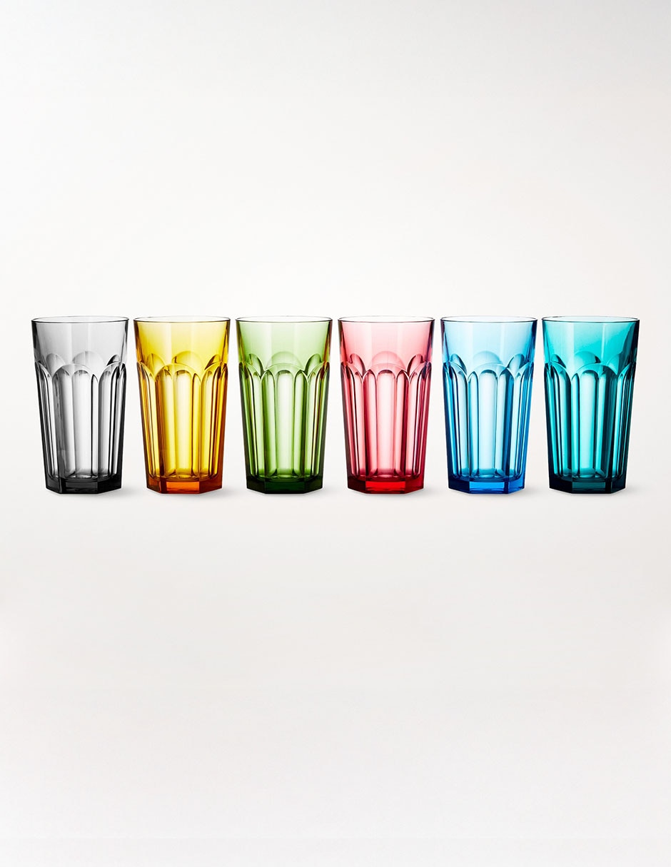 Set de vasos para agua DuraClear de tritán con 6 piezas Set de vasos para agua DuraClear de tritán con 6 piezas