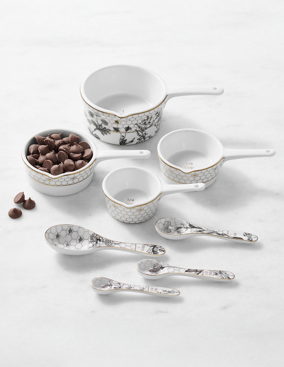 Set taza medidora Honeycomb de porcelana 8 piezas 3